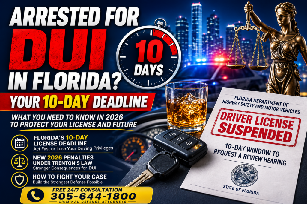 Florida DUI- Your 10-Day Deadline