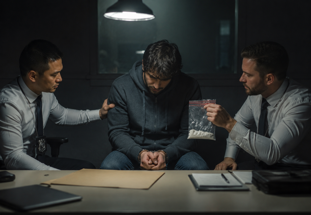 Noir Interrogation Under Pressure